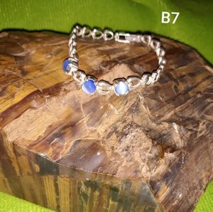 Aquamarine cats eye bracelet